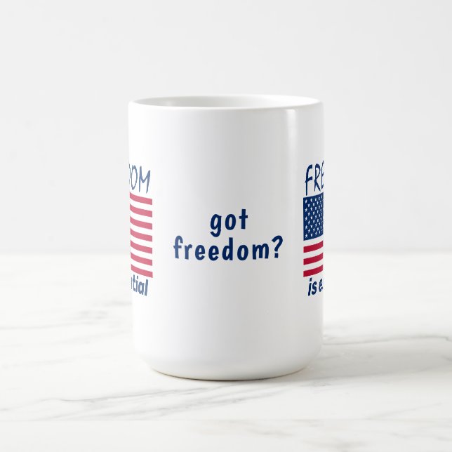 Caneca De Café A liberdade é essencial (Centro)