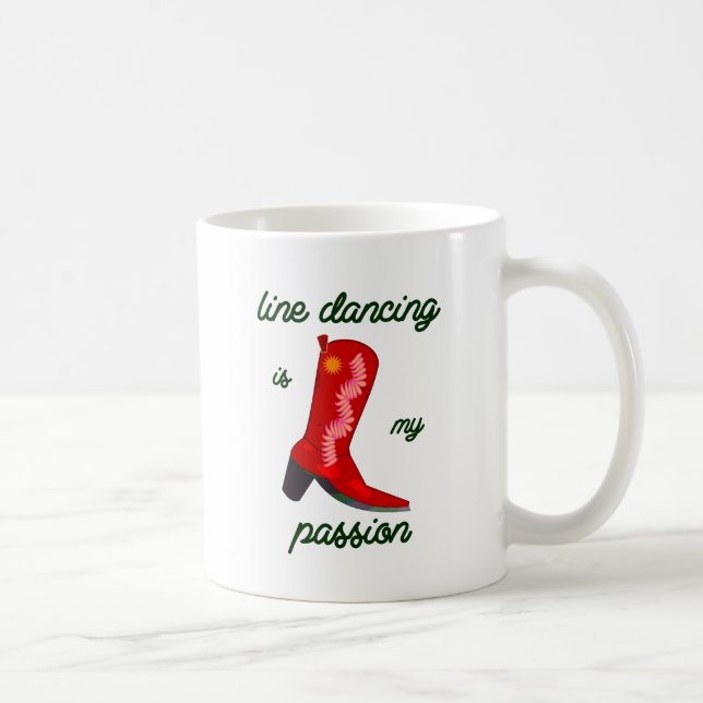 Caneca De Café a linha dança é minha paixão (Direita)