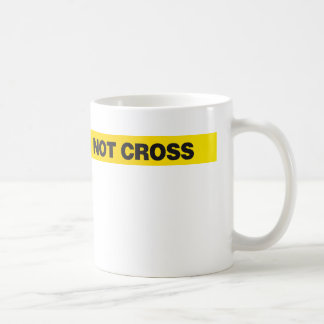 Caneca De Café a linha de polícia não se cruza
