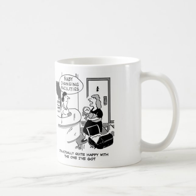 Caneca De Café A Loja tem instalações de troca de bebês (Direita)
