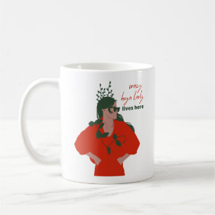Caneca De Café A Louca Senhora Hoya Vive Aqui Um Engraçado Hobby