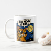 A Lua é Falsa - Gato Conspirador