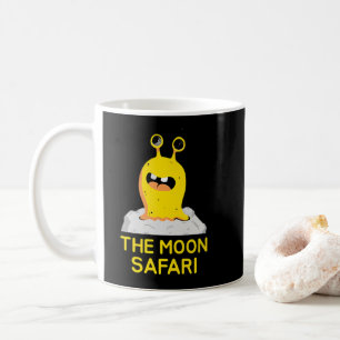 Caneca De Café A Lua Safari Alien Cartoon Espaço Fofo