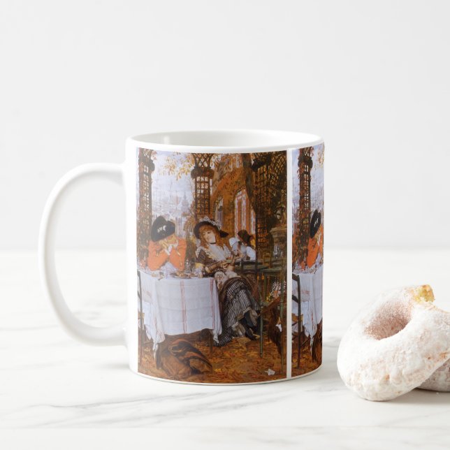 Caneca De Café A Luncheon (Le Dejeuner) por James Tissot (Com Donut)