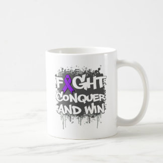 Caneca De Café A luta da doença de Crohn conquista e ganha