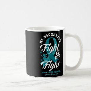Caneca De Café A Luta Da Filha É A Minha Luta Contra O Rim Policí