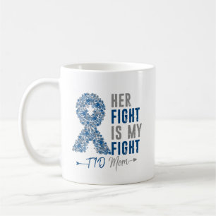 Caneca De Café A Luta Dela É A Minha Luta Contra A Diabetes Da M