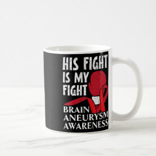 Caneca De Café A Luta Dele É Minha Luta Condição Médica Aneurisma