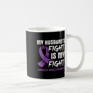 Caneca De Café A Luta Do Meu Husbynd É O Meu Câncer de pâncreas D