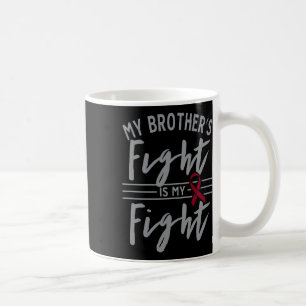 Caneca De Café A Luta do Meu Irmão é a Anemia das Células Falcifo