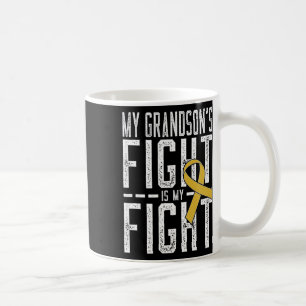 Caneca De Café A Luta do meu neto é o meu Cancer de Infância A