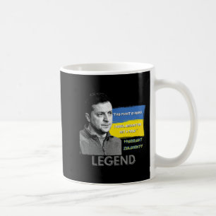 Caneca De Café A Luta Está Aqui O Presidente Da Ucrânia, Zelensky