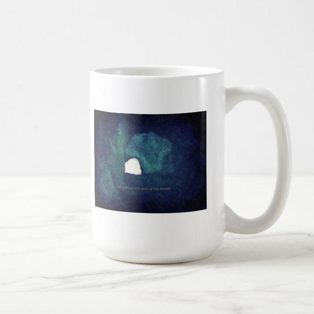 Caneca De Café A luz na extremidade do túnel (Direita)