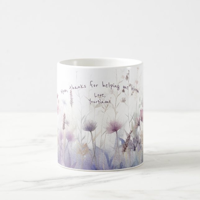 Caneca De Café A mãe moderna usa o guião manuscrito (Centro)