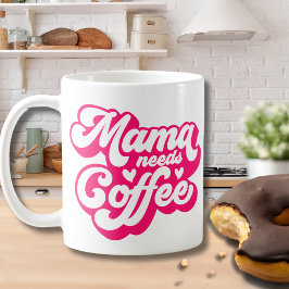 Caneca De Café A Mãe Rosa Quente Precisa De Café Cama Cansada