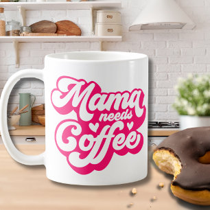 Caneca De Café A Mãe Rosa Quente Precisa De Café Cama Cansada