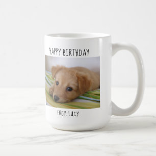 Caneca De Café A maior mãe de cachorro do mundo - Feliz aniversár