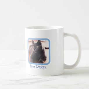 Caneca De Café A maior mãe de gato do mundo, foto e nome de gato