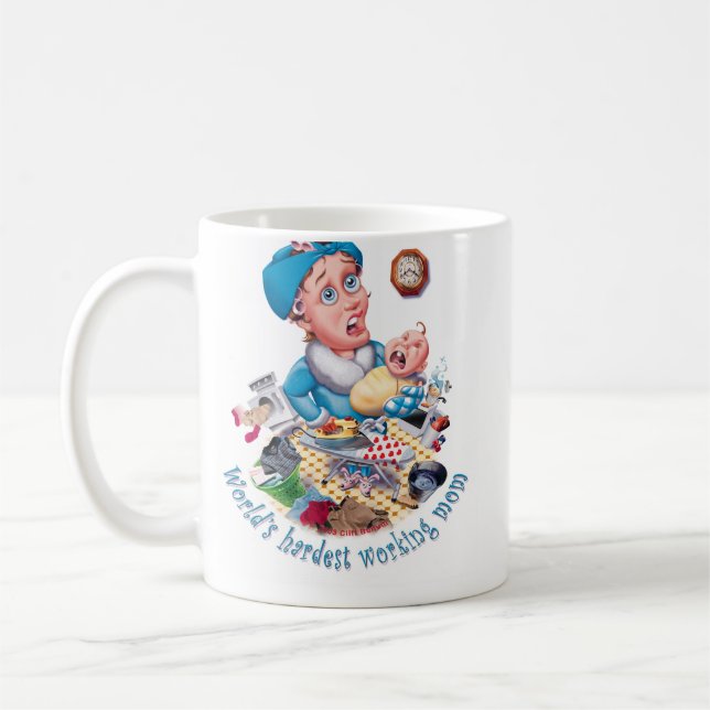 Caneca De Café A mamã a mais trabalhadora do mundo (Esquerda)