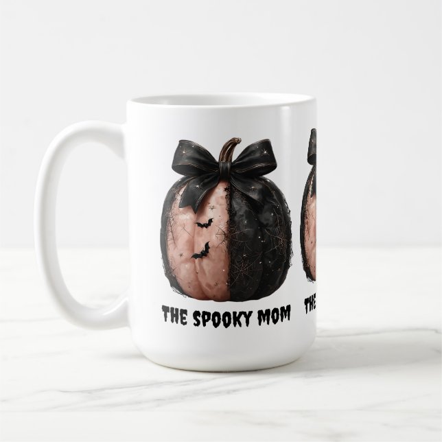 Caneca De Café A Mãozinha Mama de Halloween Pumpkin (Esquerda)