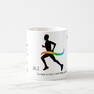 Caneca De Café A maratona dos homens com fita do arco-íris