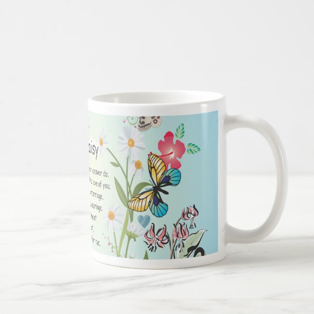 Caneca De Café A margarida, margarida, dá-me que a resposta faz… (Direita)