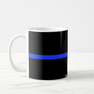 Caneca De Café A Mata Personalizada de Linha Azul-Fino