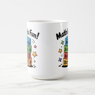 Caneca De Café A matemática é um adesivo divertido
