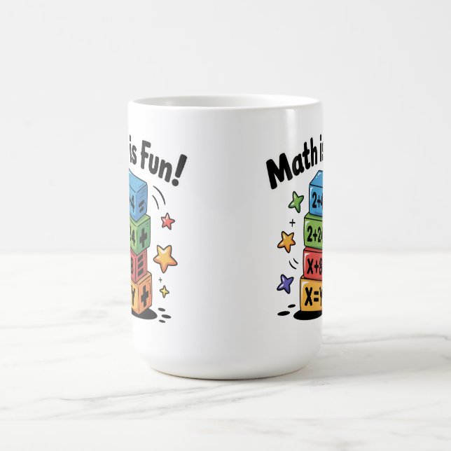 Caneca De Café A matemática é um adesivo divertido (Centro)
