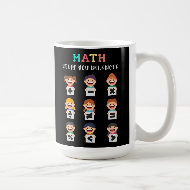 Caneca De Café A matemática mantém você equilibrado (Direita)