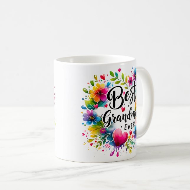Caneca De Café A Melhor Avó Nunca Enrola (Frente Esquerda)
