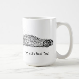 Caneca De Café A melhor citação de Pai do mundo automóvel