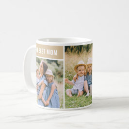 Caneca De Café A melhor colagem de fotos do Dia de as mães neutro