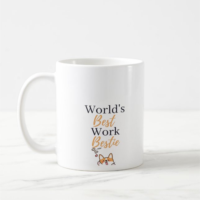 Caneca De Café A Melhor Colega De Trabalho Do Mundo (Esquerda)