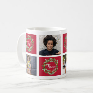 Caneca De Café A Melhor Foto Nana Colagem de Natal Coffee Mug