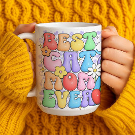 Caneca De Café A Melhor Gato Personalizada Mãe Nunca Personalizou