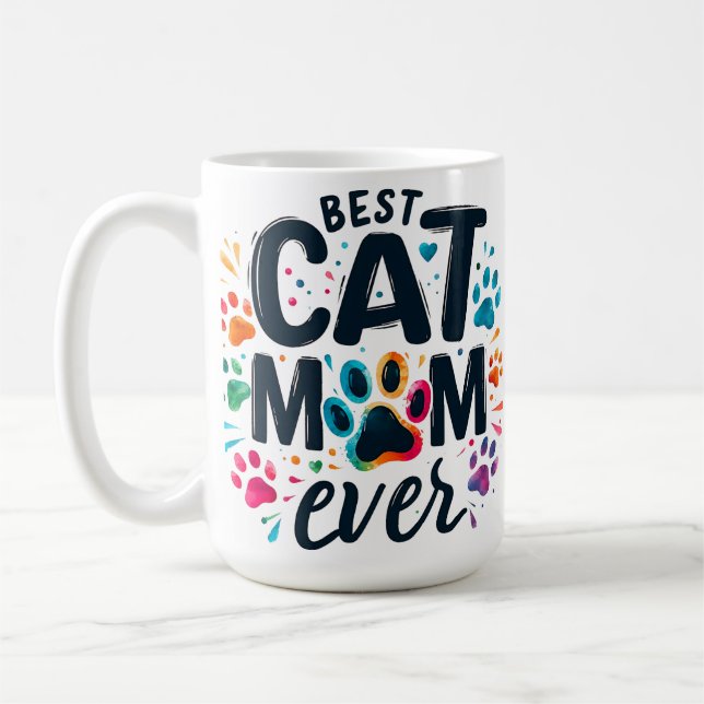 Caneca De Café A Melhor Gato Que Mamãe Já Fez (Esquerda)