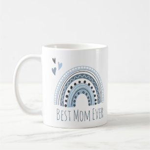 Caneca De Café A Melhor Mãe De Cotovelo Azul