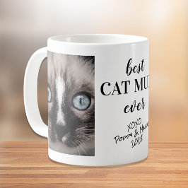 Caneca De Café A melhor Mãe de gatos já personalizada