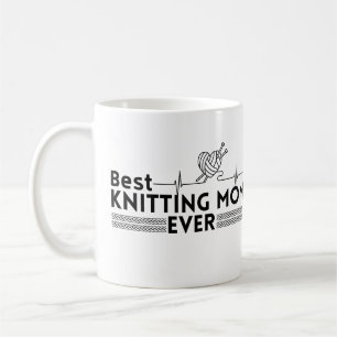 Caneca De Café A melhor mãe de tricô de sempre