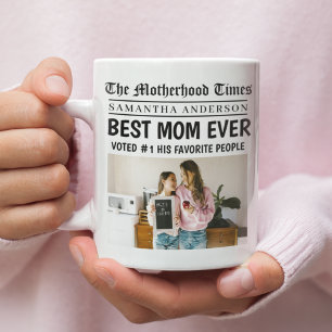 Caneca De Café A Melhor Mãe Já Personalizada Foto De Jornal