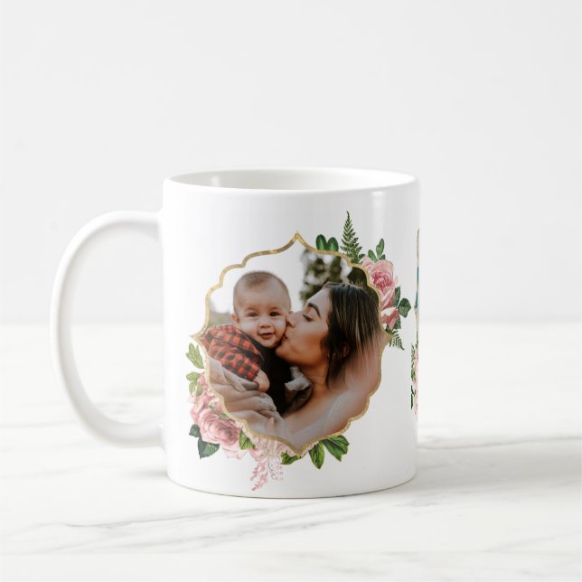 Caneca De Café A melhor mãe jamais presente para ela - duas fotos (Esquerda)