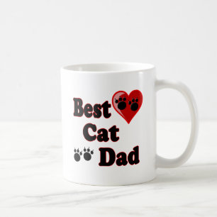Caneca De Café A melhor mercadoria do pai do gato para o pai