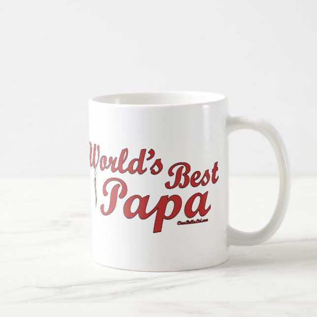 Caneca De Café A melhor papá do mundo (Direita)