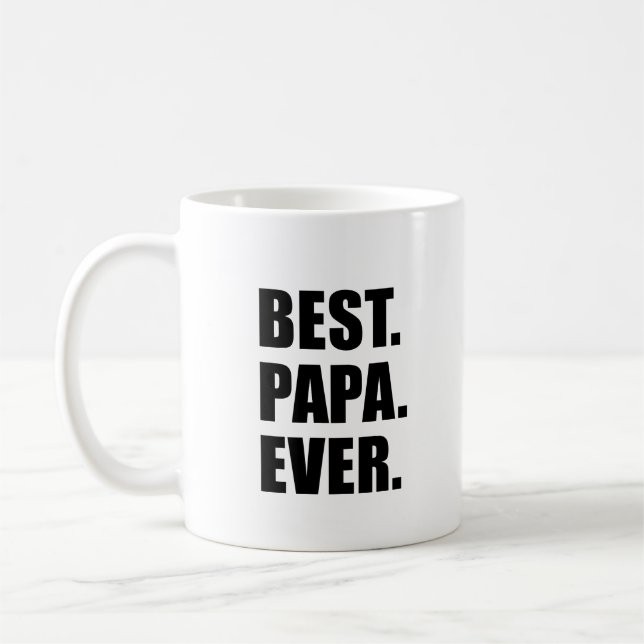 Caneca De Café A melhor papá sempre de primeira geração (Esquerda)