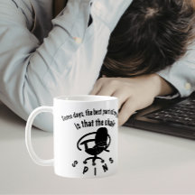 A melhor parte do meu trabalho é que a cadeira gir
