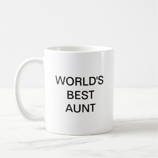 CANECA DE CAFÉ A MELHOR TIA DO MUNDO