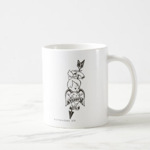 Caneca De Café A menina B&W do pai de PEBBLES™