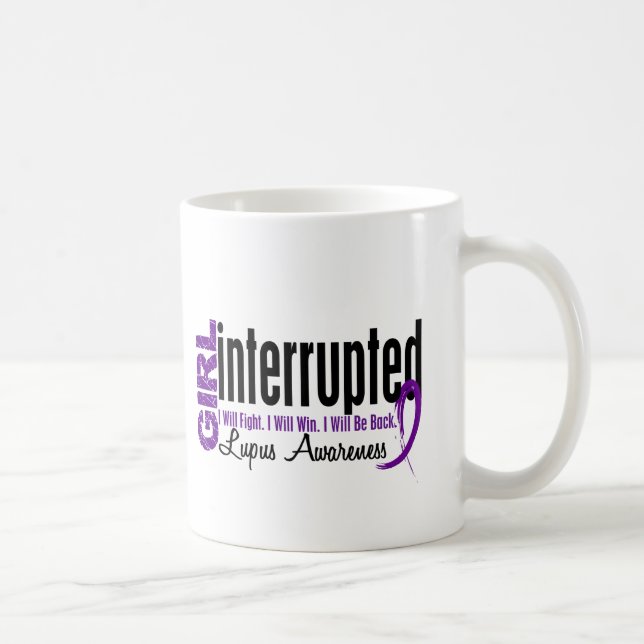 Caneca De Café A menina interrompeu 1 lúpus (Direita)