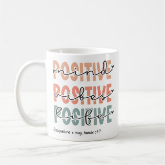 Caneca De Café A Mente Positiva Motivacional Víbe A Vida